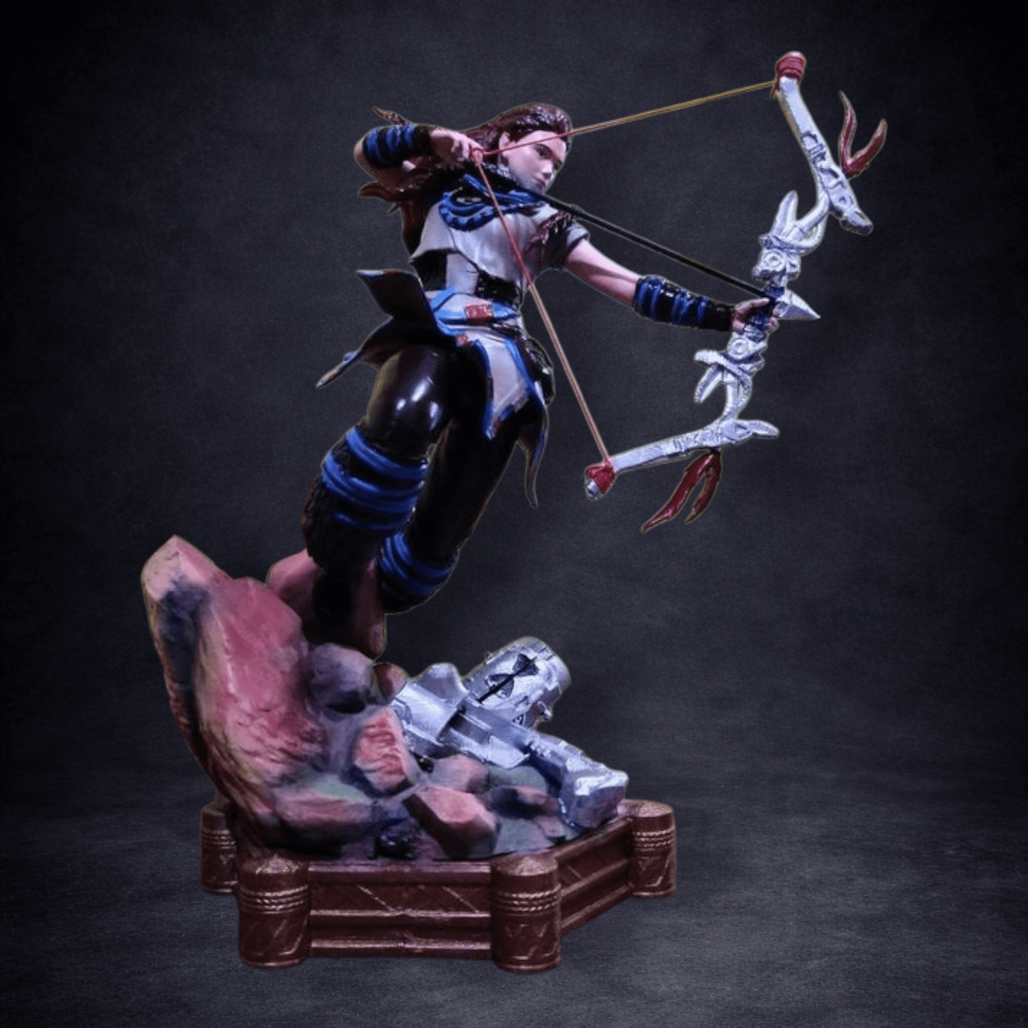 Figura realista 01 — pieza impresa en 3D, vista 1